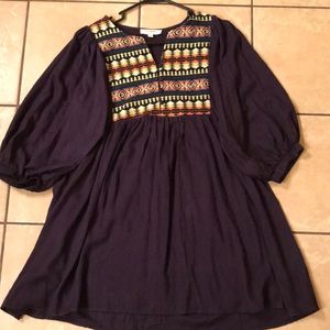 Umgee  Bohemian babydoll dress/shirt